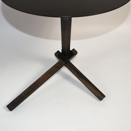 IRON TOO BOARD & WOODEN LEG COFFEE SIDE TABLE
