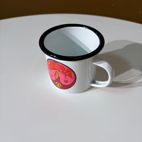 USED LIBRA ENAMEL MUG