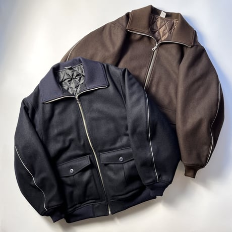 COMFORTABLE REASON "Melton Bomber Jacket"