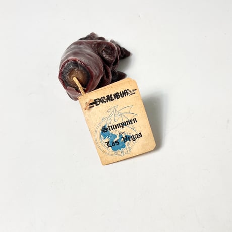 USED "STUMPMEN" DESIGNED CANDLE