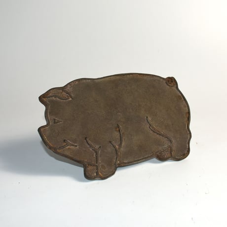 USED "NORPRO" CAST IRON WOOD HANDLE BACON PRESS