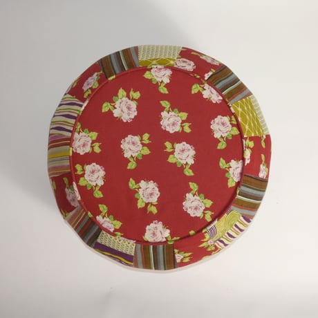 VINTAGE JAPANESE FABRIC STOOL