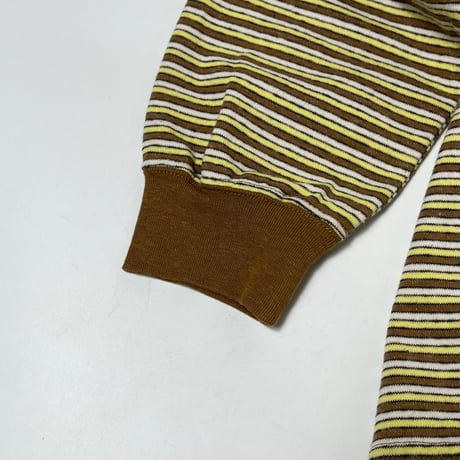 COMFORTABLE REASON "Multi Border L/S Stand Zip"