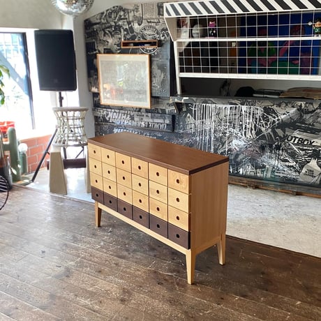 USED WOODEN 18 STORAGE CHEST