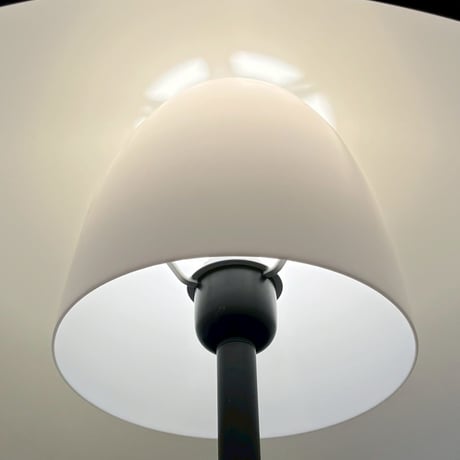 USED “OLD IKEA” METAL & PLASTIC SHADE FLOOR LAMP