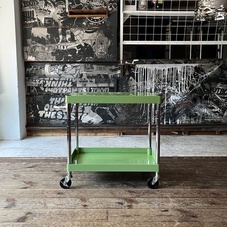 JAPAN USED STEEL LEG STAINLESS CARRY WAGON