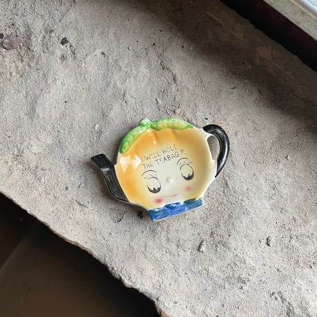 VINTAGE CERAMIC TEA BAG HOLDER