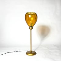 USED AMBER COLOR FLOOR LAMP