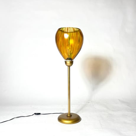 USED AMBER COLOR FLOOR LAMP