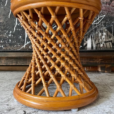 USED RATTAN STOOL