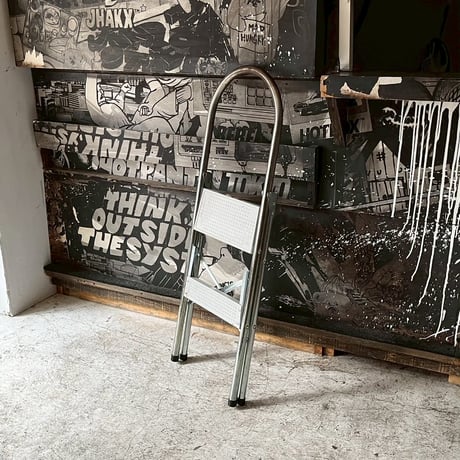 USED METAL FOLDING LADDER