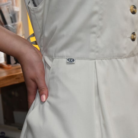 USED "EX OFFICIO" POLYESTER COTTON NOSLEEVE CASUAL DRESS