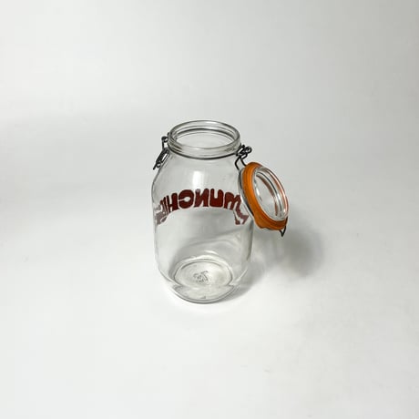 VINTAGE 70s "MUNCHIES" 3LITTER JAR HINGE LID