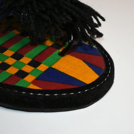LADIES "TOMMY" AFRICAN BATIK FLIP FLOPS