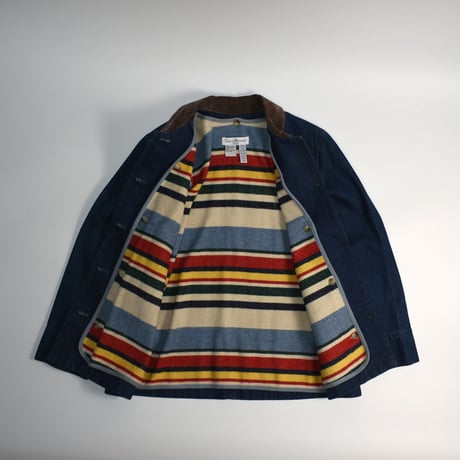 USED "DAVID BROOKS" BLANKET LINED DENIM JACKET