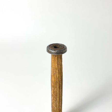 USED WOODEN SEWING THREAD SPOOL