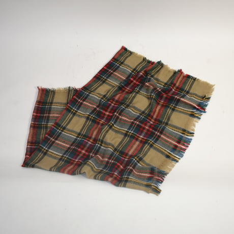 USED PLAID ACRYLIC BLANKET