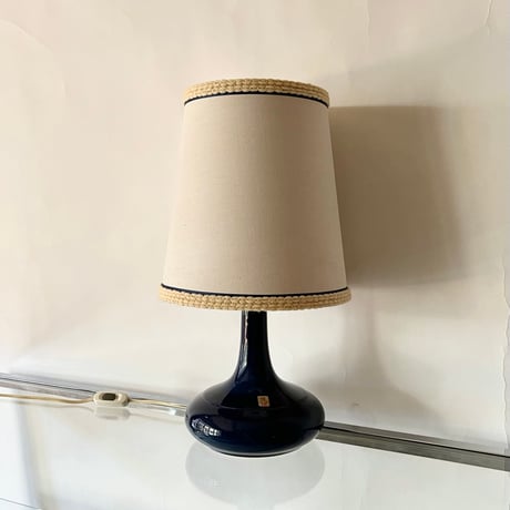 USED “DESIREE” CANVAS SHADE CERAMIC TABLE LAMP