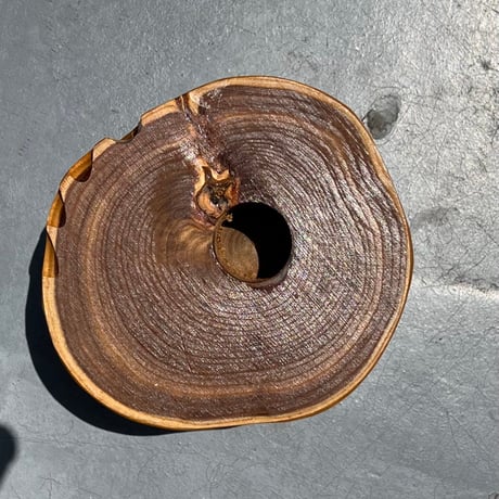USED WOODEN ASHTRAY