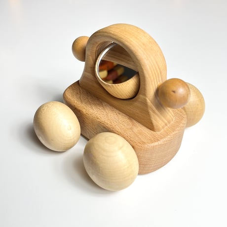 USED WOODEN MUSIC BOX CAR TOY