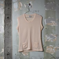 LADIES USED 90'S  POLY KNIT VEST