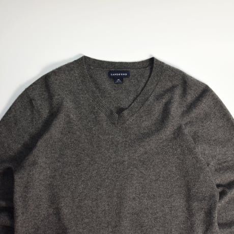 USED "LANDS END" V NECK KNIT