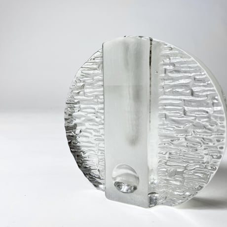VINTAGE 60-70'S "WALTHER GLAS" ICE ART GLASS VASE