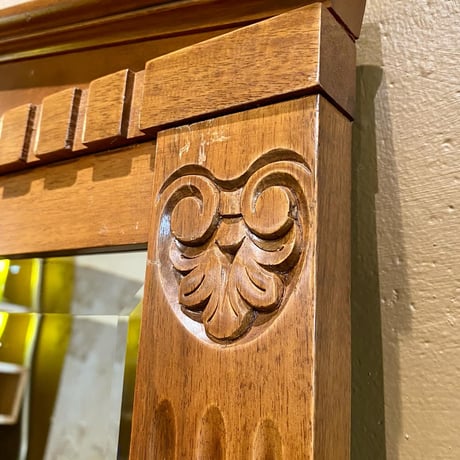 USED WOODEN FRAME WALL MIRROR