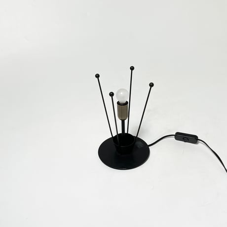 JAPAN USED POSTMODERN IRON FRAME TABLE LAMP