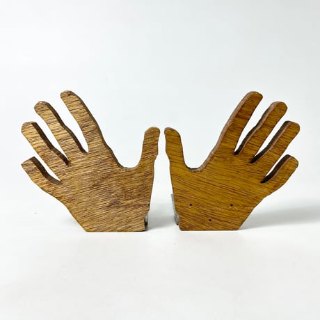 USED HAND SHAPED BOOK STAND SET