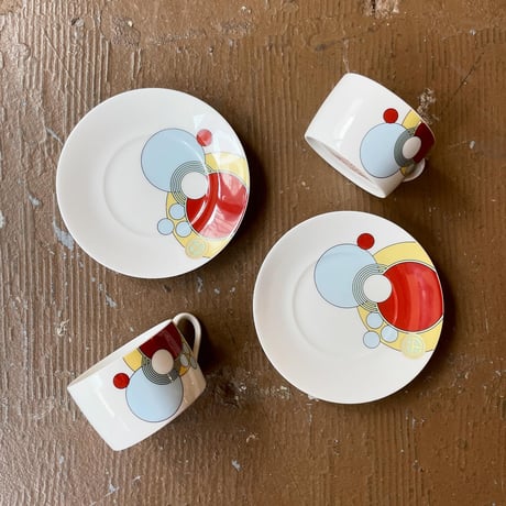 USED "NORITAKE / FRANK LLOYD WRIGHT" IMPERIAL & SAUCER SET