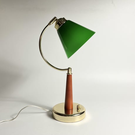 USED GLASS SHADE DIMMING DESK LAMP