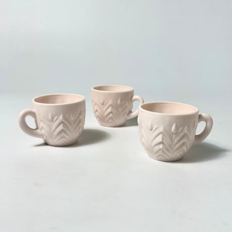 VINTAGE 60'S "JEANNETTE" PINK MILK GLASS CUP