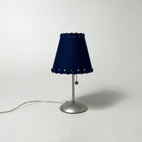 JAPAN USED FABRIC SHADE STEEL TABLE LAMP