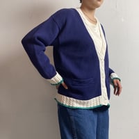 USED "90'S EDDIE BAUER" COTTON CARDIGAN