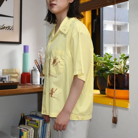 USED 70'S "PEARL OF THE ORIENT" GUAYABERA S/S SHIRT