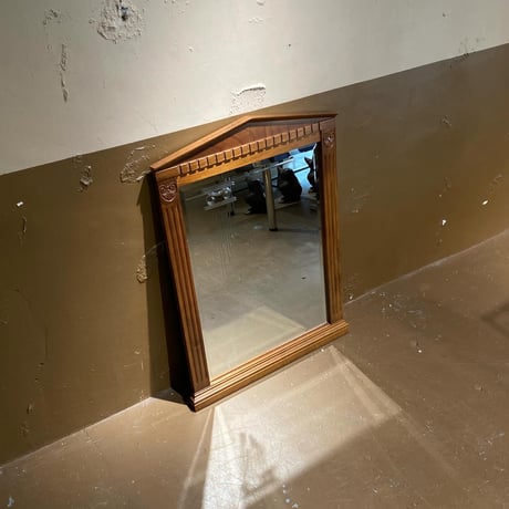 USED WOODEN FRAME WALL MIRROR