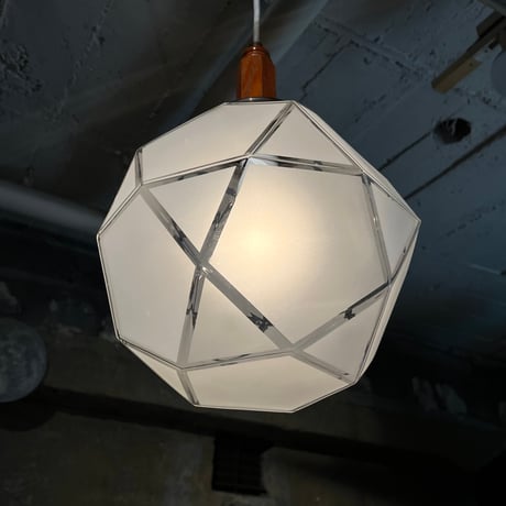 USED GLASS SHADE PENDANT LAMP