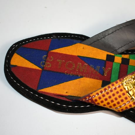 LADIES "TOMMY" AFRICAN BATIK FLIP FLOPS