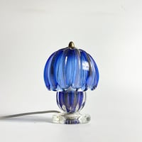 USED GLASS TABLE LAMP