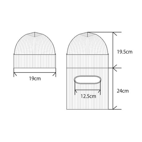 COMFORTABLE REASON  “Sneak In Balaclava(2Patch Set)”