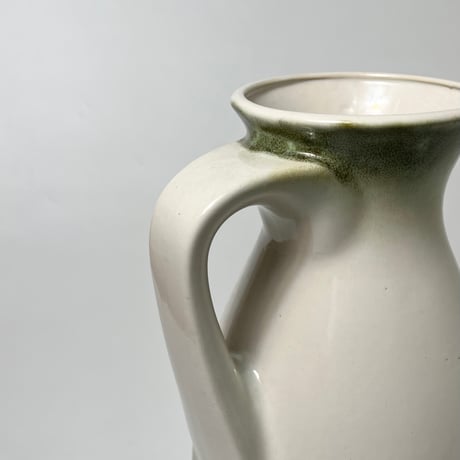 VINTAGE “FAT LAVA” CERAMIC FLOWER VASE