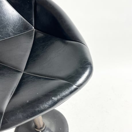 VINTAGE 60'S LEATHER SEAT COUNTER CHAIR