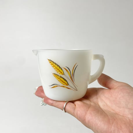 VINTAGE “FIRE-KING” MILK GLASS SUGAR POT & CREAMER SET