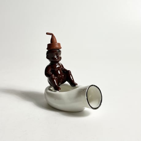 VINTAGE / BLACK AMERICANA BABY CERAMIC ASHTRY