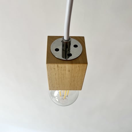 USED WOODEN BASE PENDANT LAMP