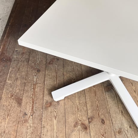 USED WOODEN SQUARE DINING TABLE