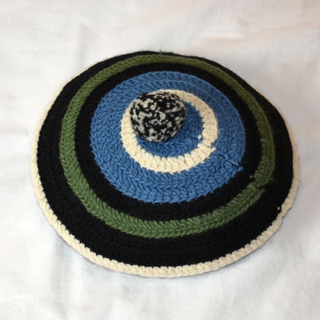 COMFORTABLE REASON "Stripe Tam O'Shanter Hat"