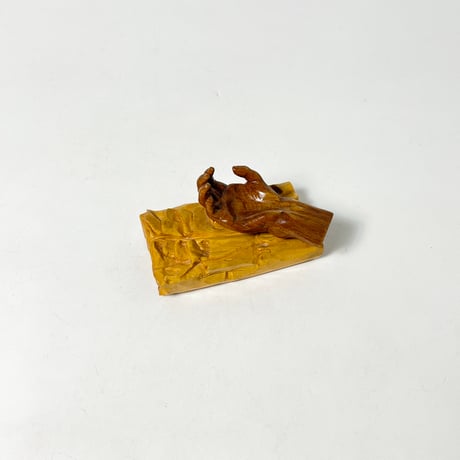 CARVED WOODEN HAND FIGURINE