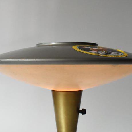 VINTAGE 60-70'S "TRW SYSTEM GROUP" IRON TABLE LAMP